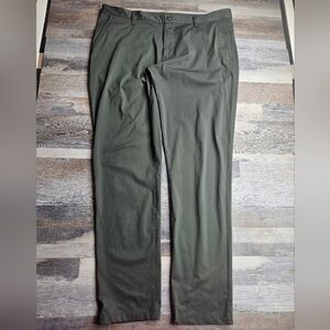 Rhone Men's Pants 38x31 Olive Green Commuter Pants Classic